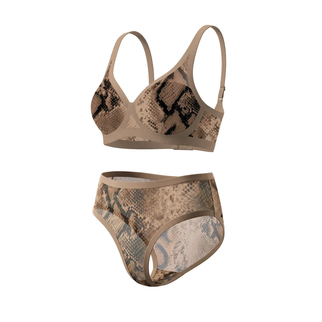 Arabesque Light Light Sheer Bra and Brief Set
