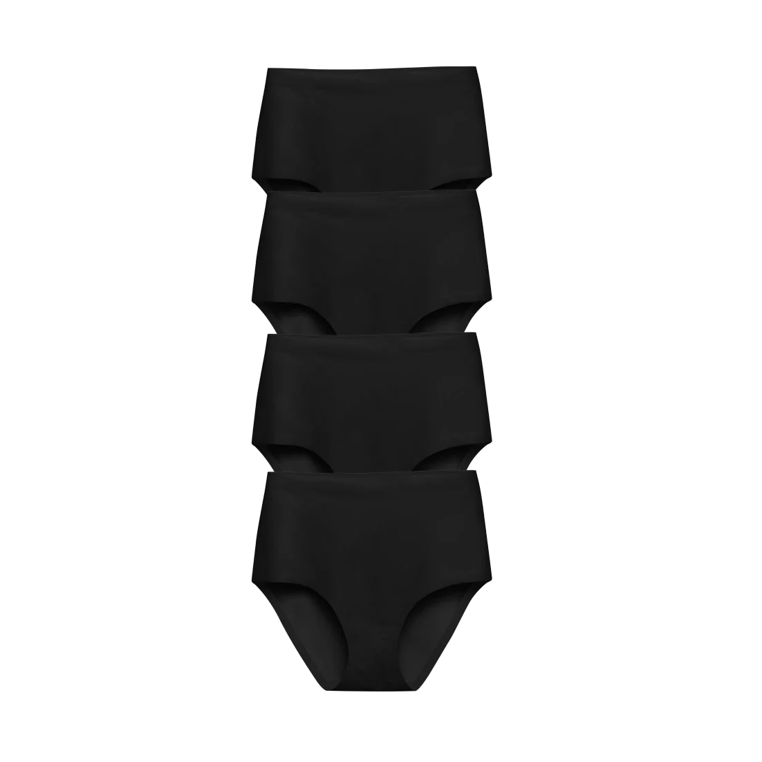 Black High Waisted 4-Pack