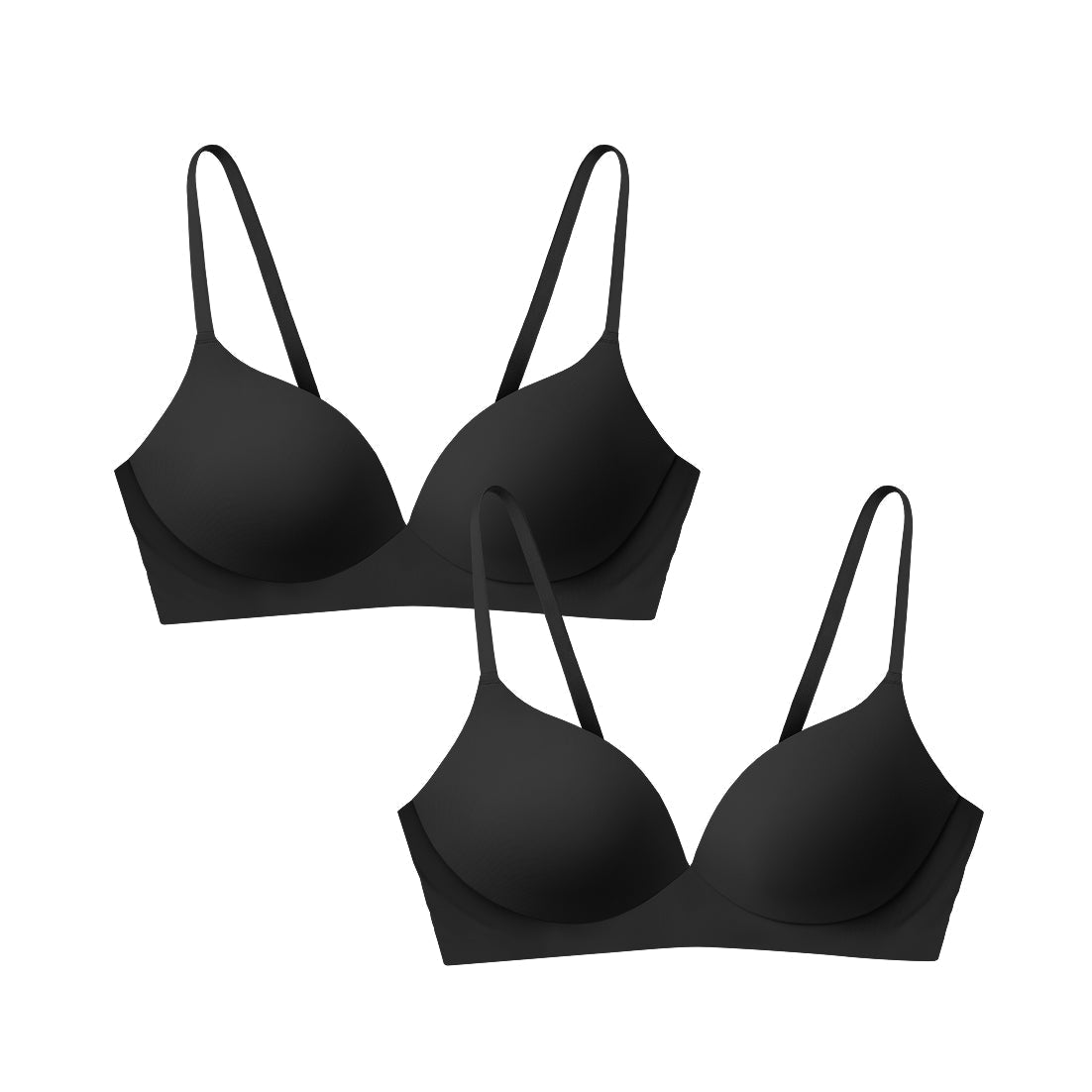 Black Pain Free T-Shirt Bra Bundle