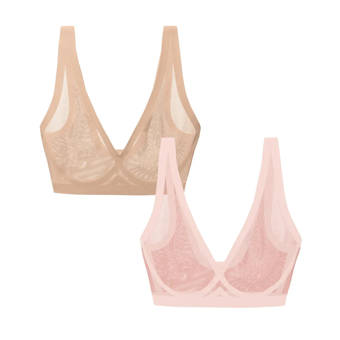 Murex Shell and Champagne Sheer Bralette Bundle