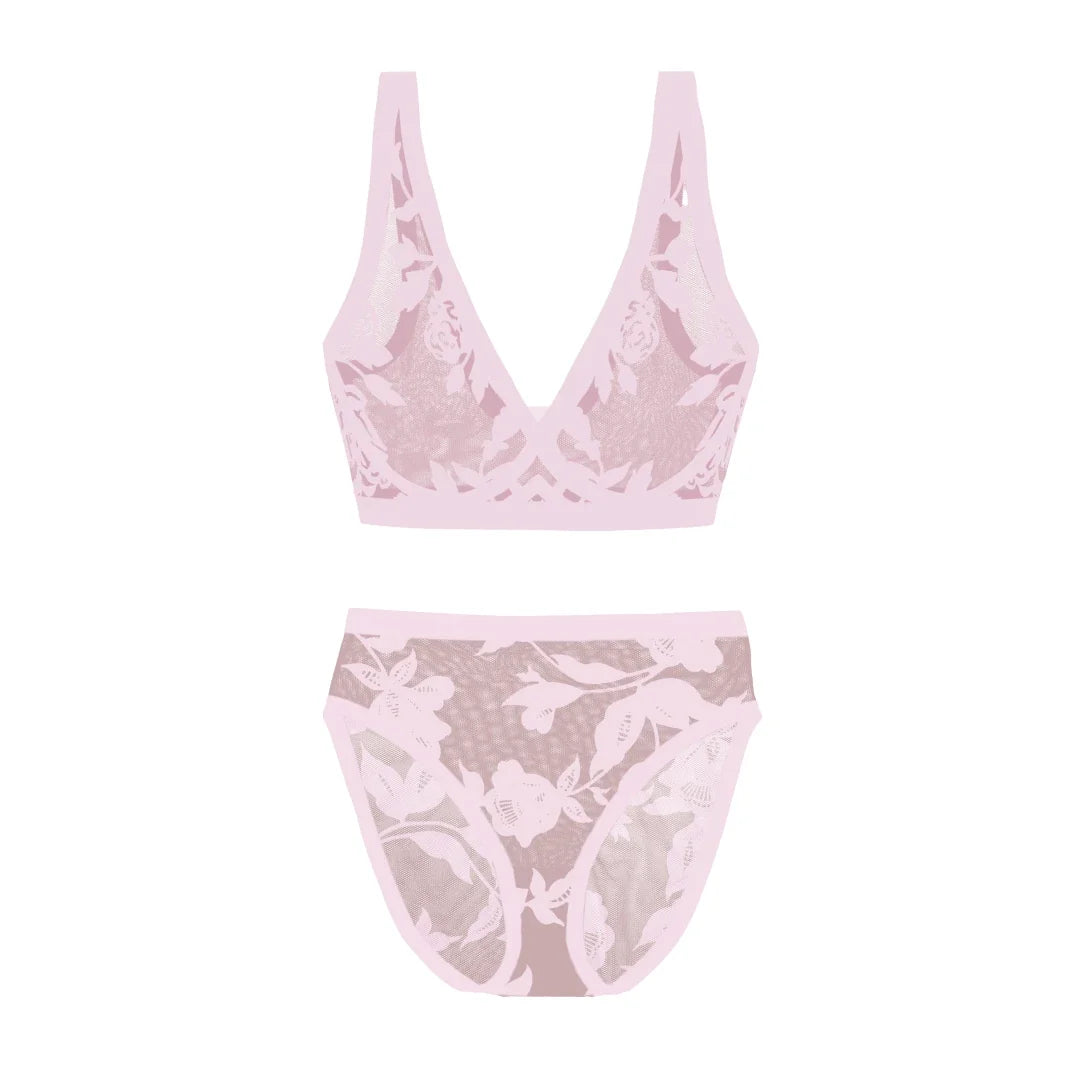 Madam Chic Sheer Bralette and High-Cut Set
