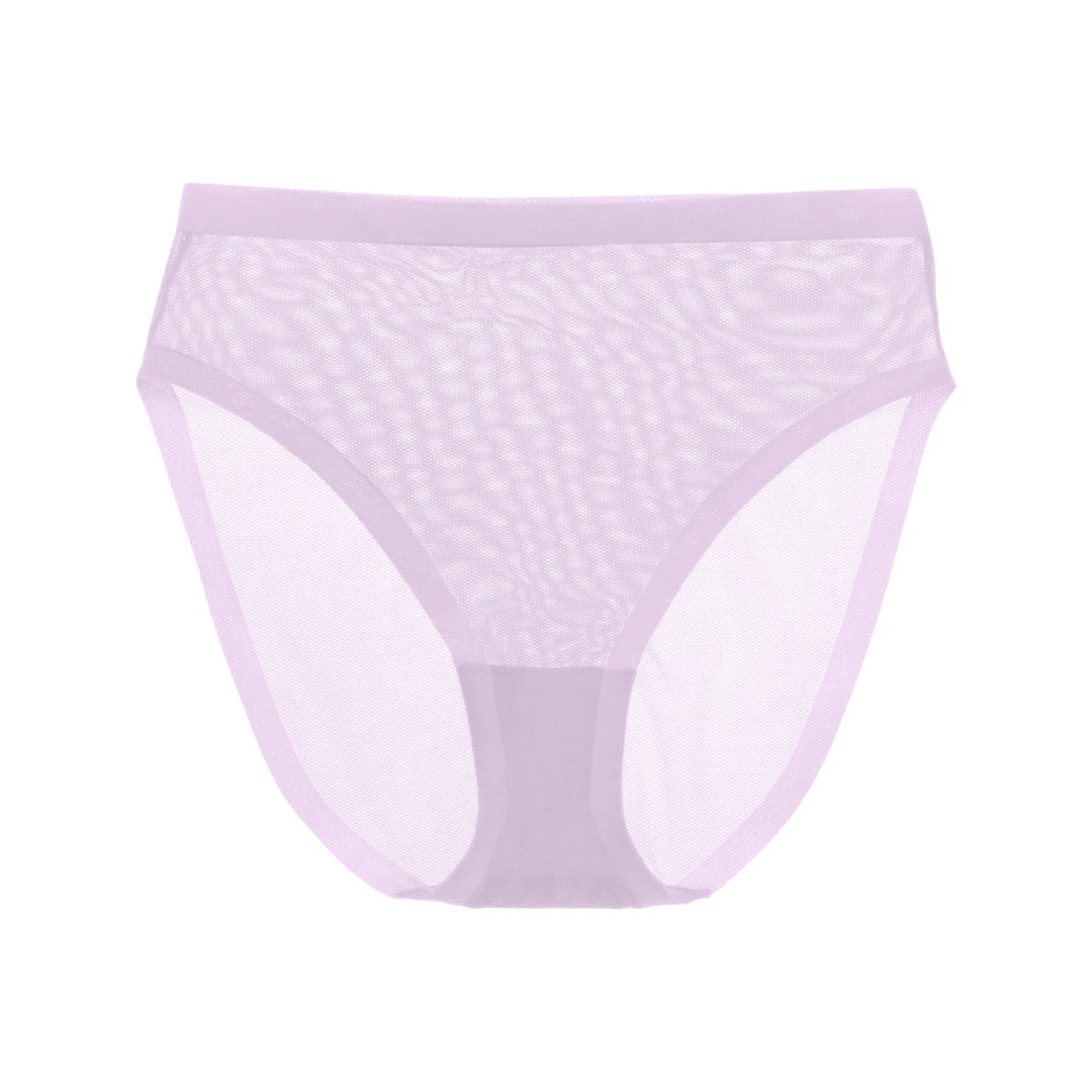 Pastel Lilac Sheer High Cut