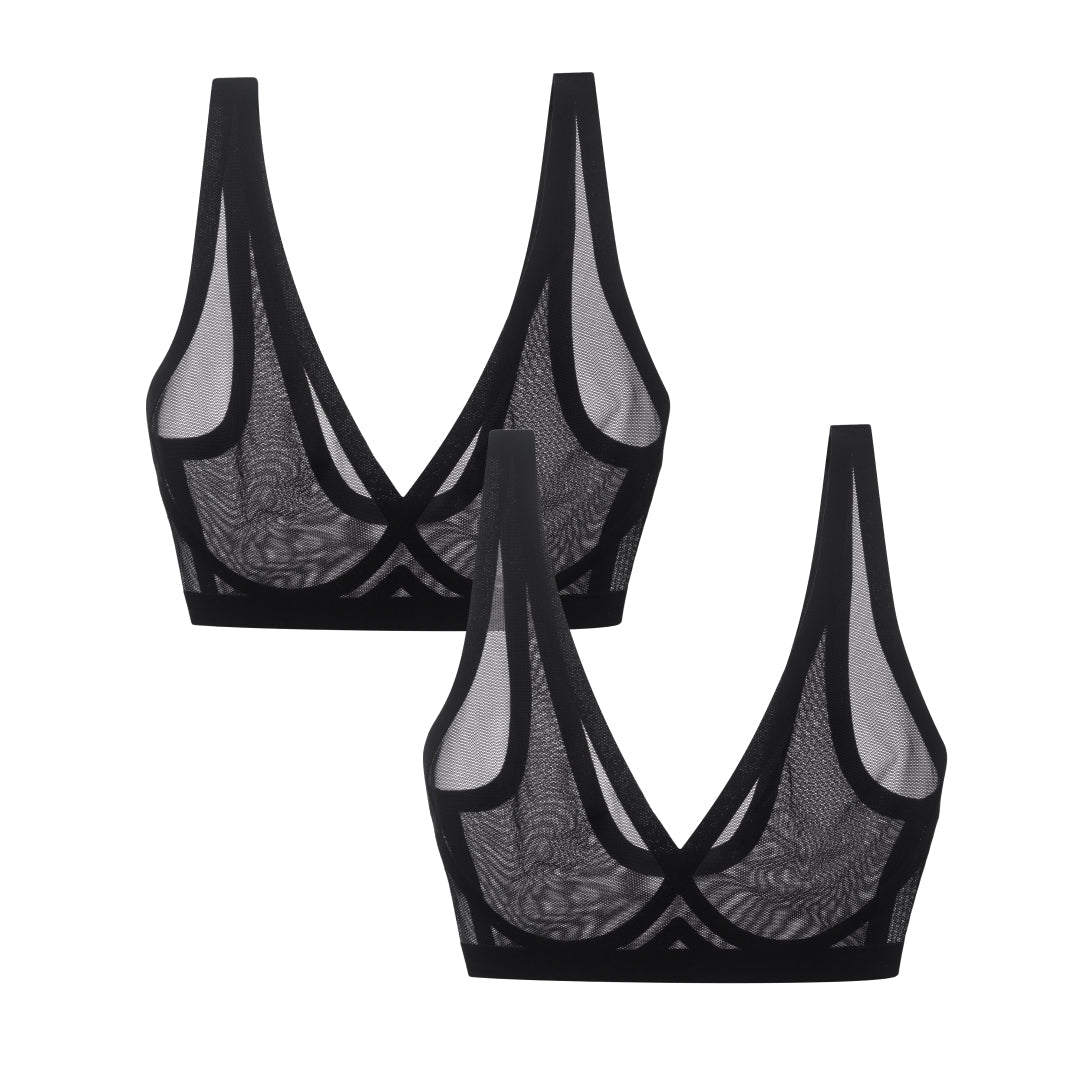 Black Sheer Bralette Bundle