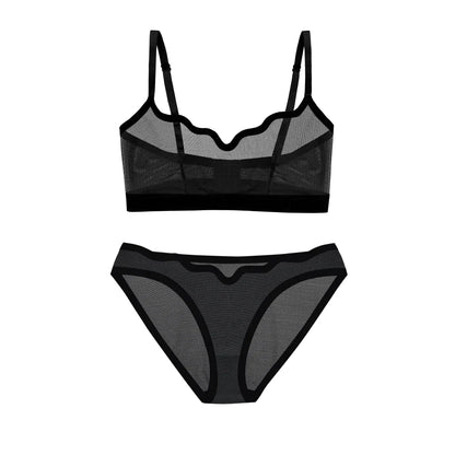 Lucy Bra Black Truffle and Sheer Bikini Black Truffle