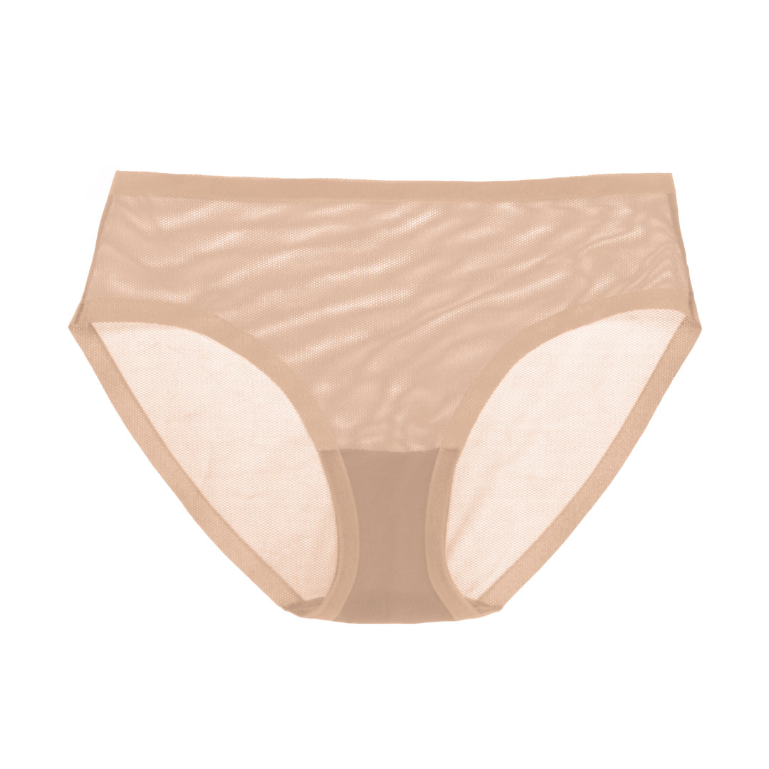 Champagne Mesh Brief