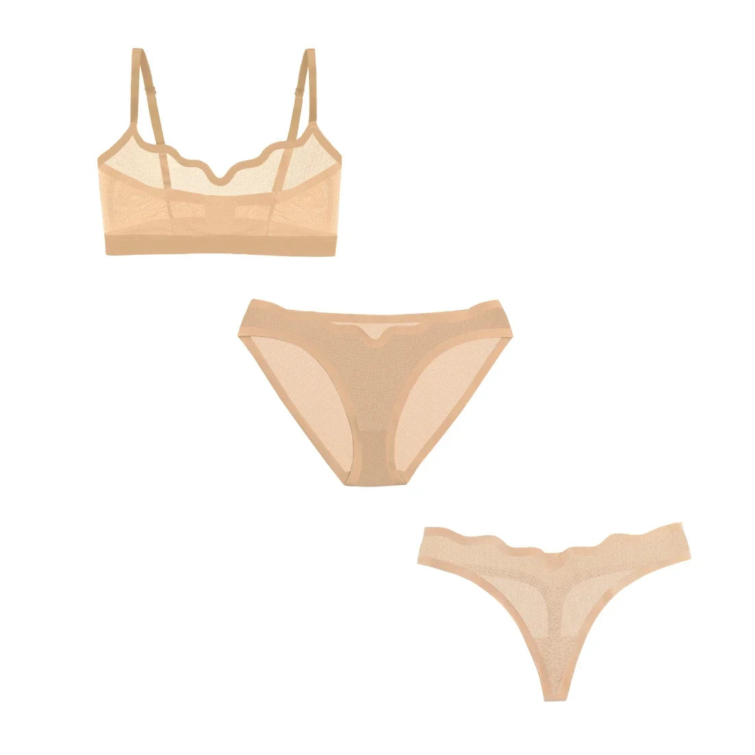 Lucy Bra Cookie Dough, Bikini, and Thong