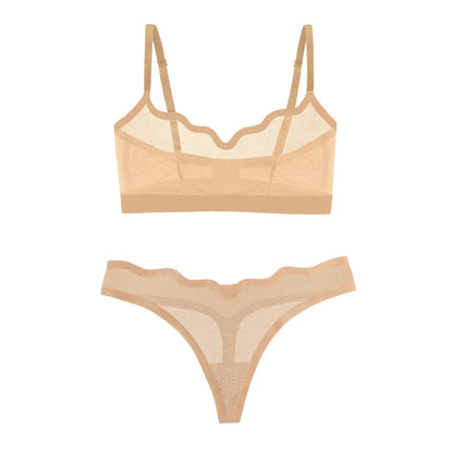Lucy Bra Cookie Dough and Sheer Thong Cookie Dough