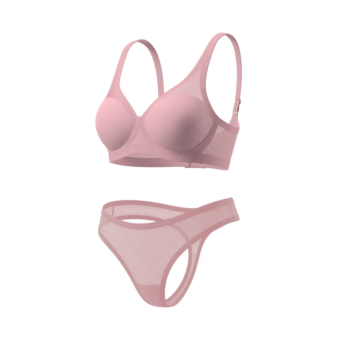 Interlude Light Lift Sheer Bra and Sheer Thong Set