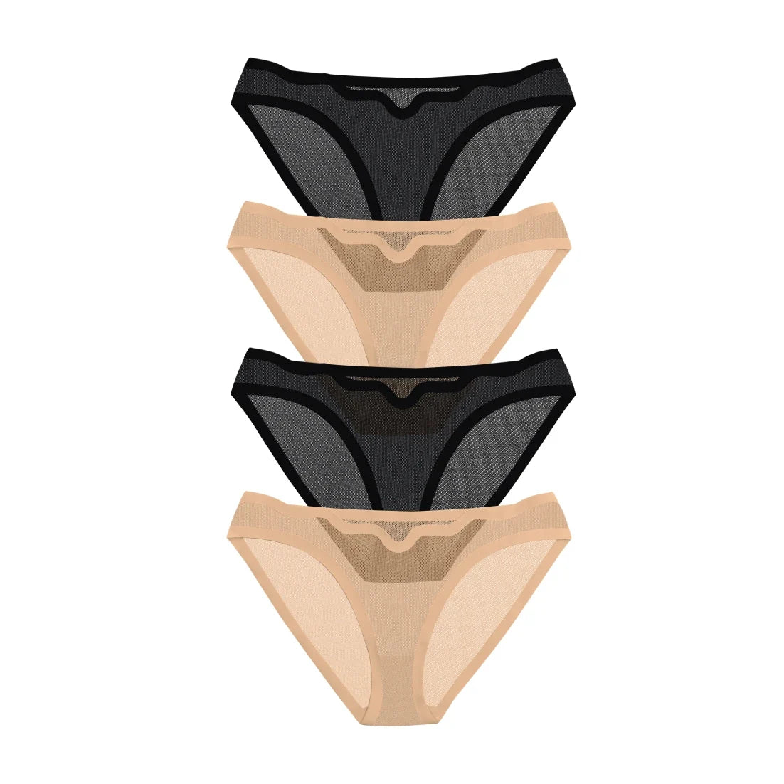 Black Truffle and Cookie Dough Lucy Bikini 4-Pack