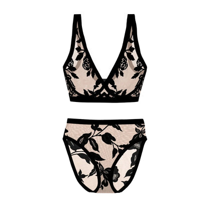Madam Oh La La Sheer Bralette and High-Cut Set