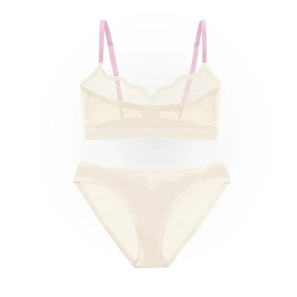 Lucy Bra Marshmallow and Sheer Bikini Marshmallow