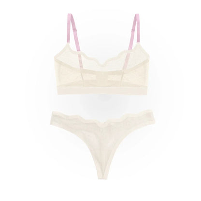 Lucy Bra Marshmallow and Sheer Thong Marshmallow