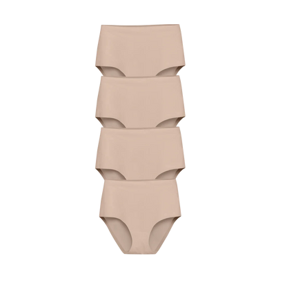Nude High Waisted 4-Pack
