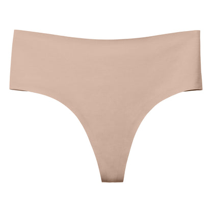 Nude Seamless High Waisted Thong