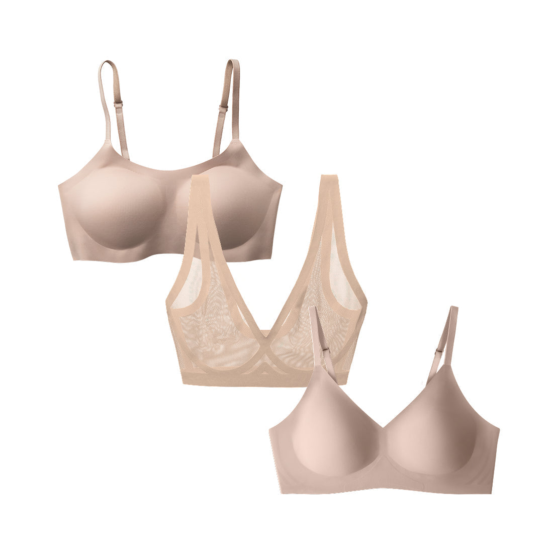 Nude Bra 3 Pack