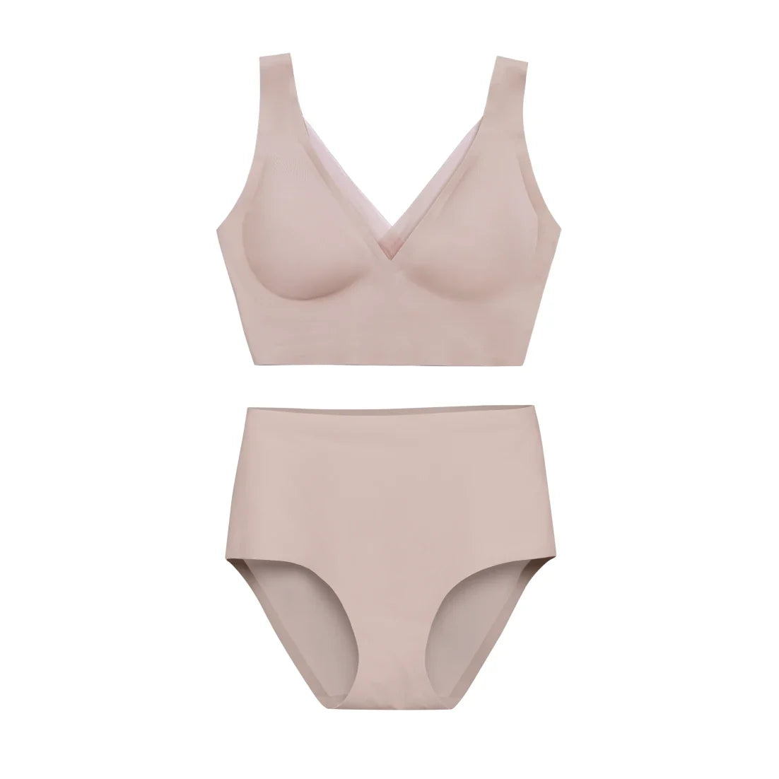 Nude Smoothing Bra and Highwaisted Set