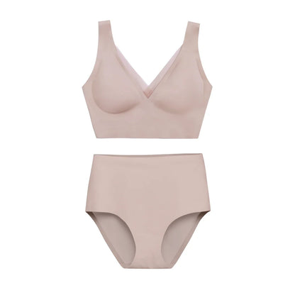 Nude Smoothing Bra and Highwaisted Set
