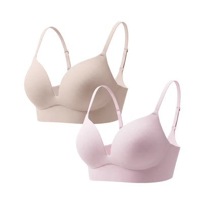 Nude and Murex Shell Boob Job Bra Duo