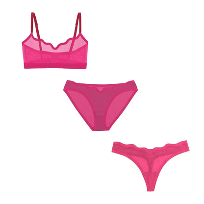 Lucy Bra Red Velvet, Bikini, and Thong