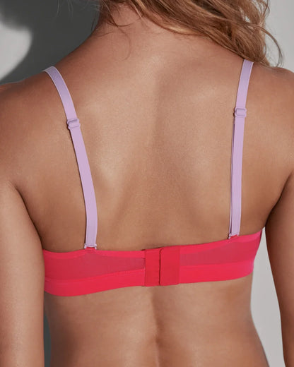 Ho Ho Hot Lucy Bralette and Sheer Bikini Set