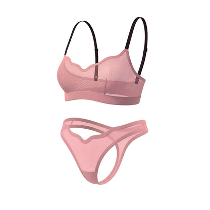 Kiss & Tell Lucy Bralette and Sheer Thong Set