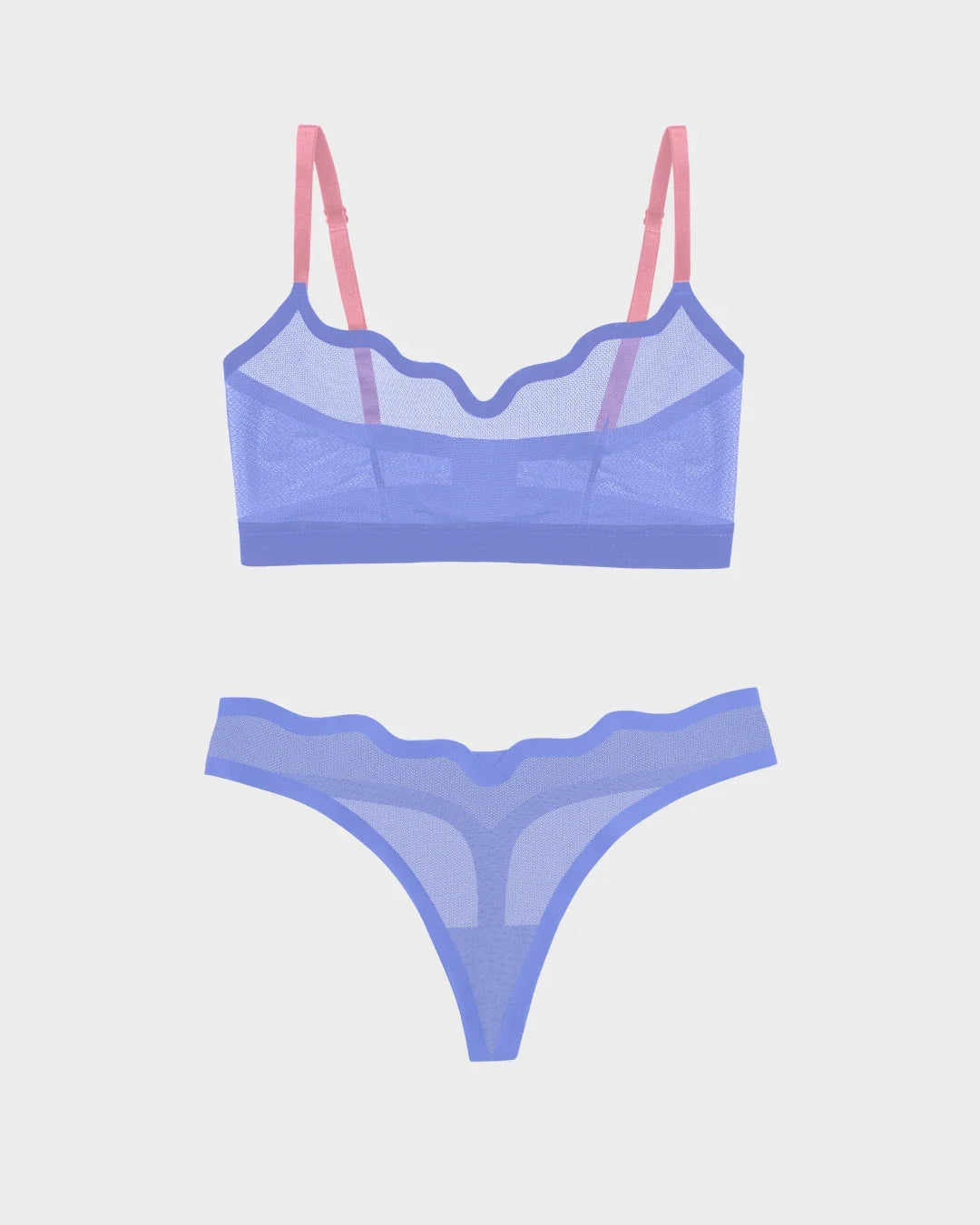 Winter Fling Lucy Bralette and Sheer Thong Set