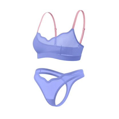 Winter Fling Lucy Bralette and Sheer Thong Set