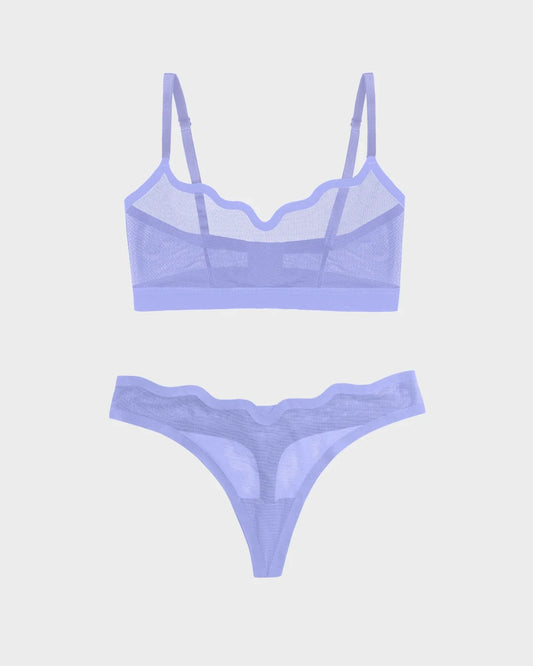 Lucy Bra Berry Milkshake and Sheer Thong Milkshake