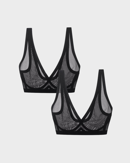 Black Sheer Bralette Bundle
