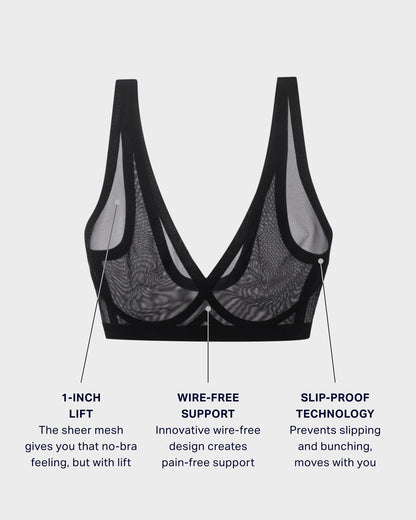 Black Sheer and Support Bra Bundle