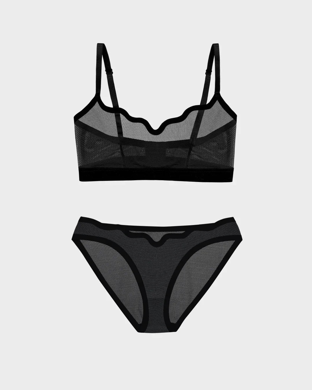 Lucy Bra Black Truffle and Sheer Bikini Black Truffle