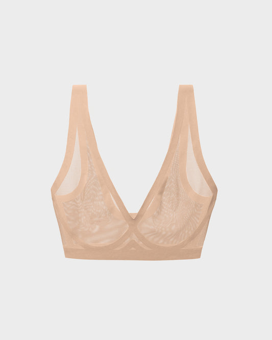 Champagne Mesh Bralette
