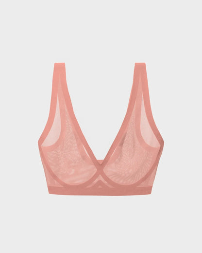 Dusty Rose Sheer Bralette