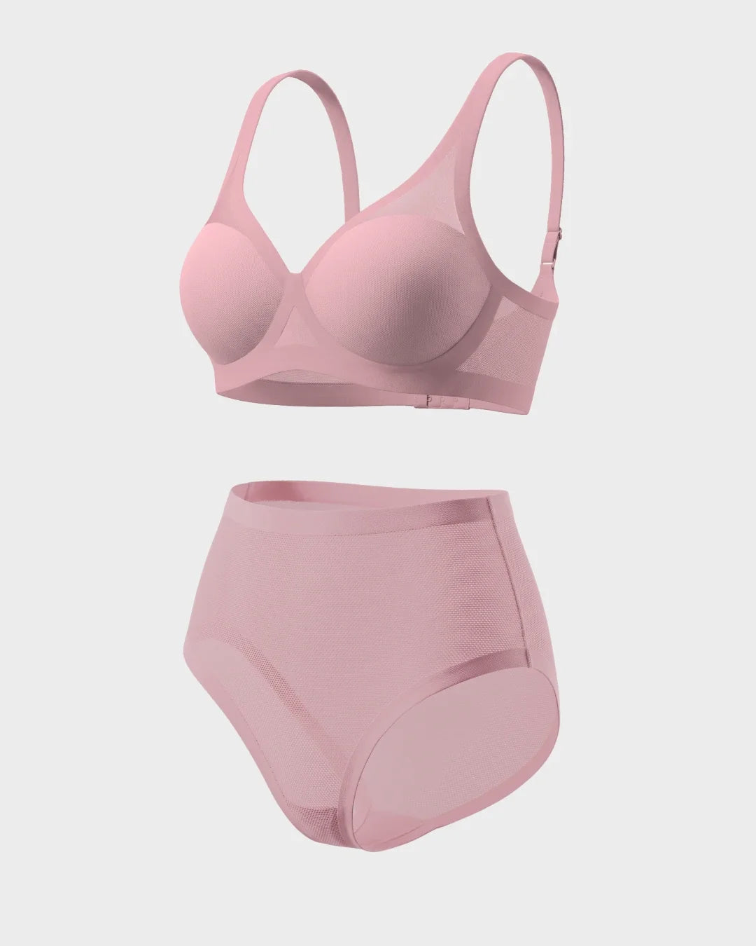 Interlude Light Lift Sheer Bra and Sheer High Cut Set