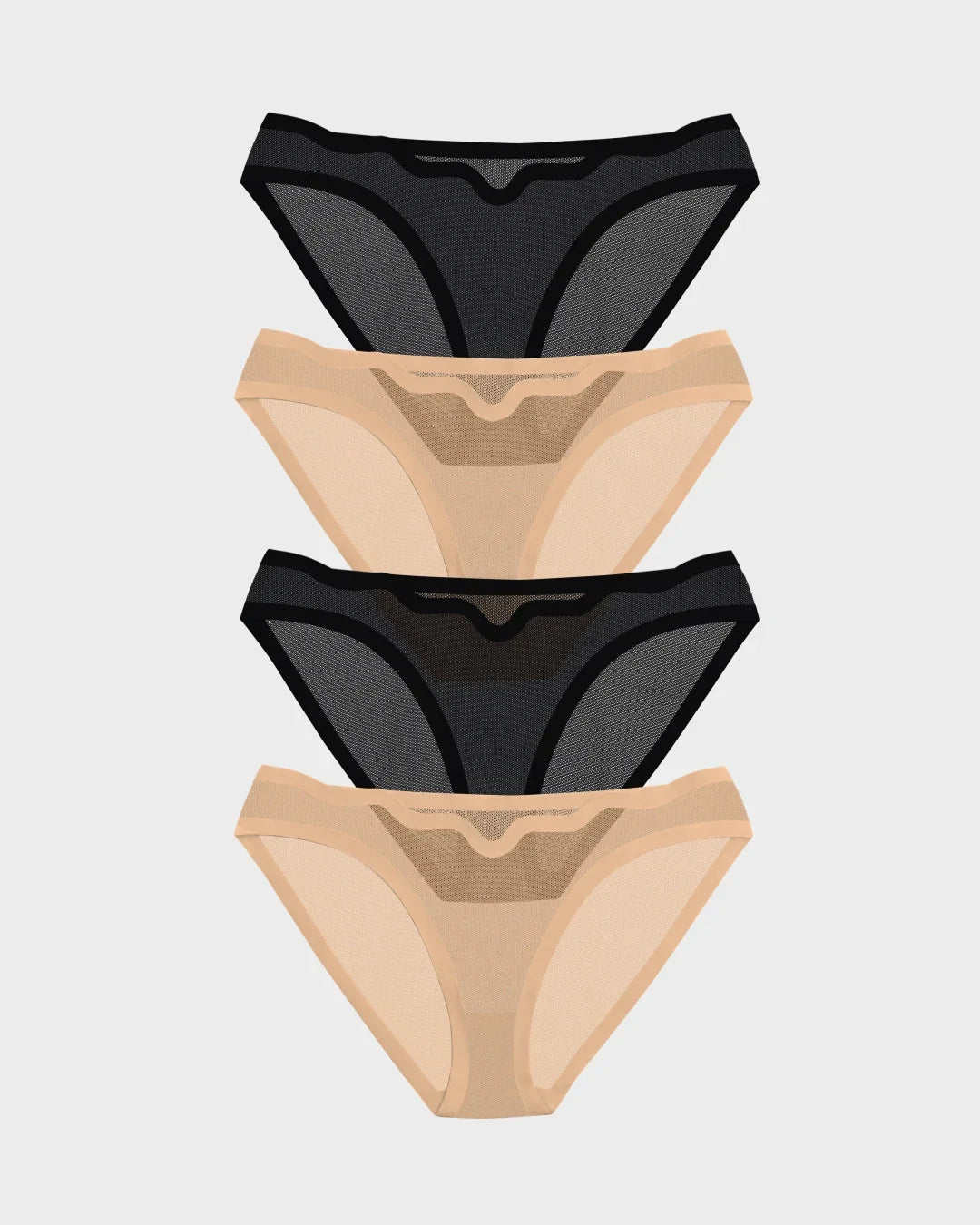 Black Truffle and Cookie Dough Lucy Bikini 4-Pack