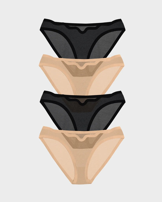 Black Truffle and Cookie Dough Lucy Bikini 4-Pack