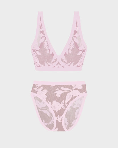 Madam Chic Sheer Bralette and High-Cut Set