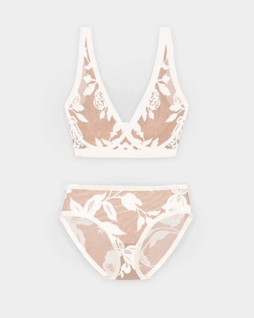 Madam Lux Sheer Bralette and Brief Set