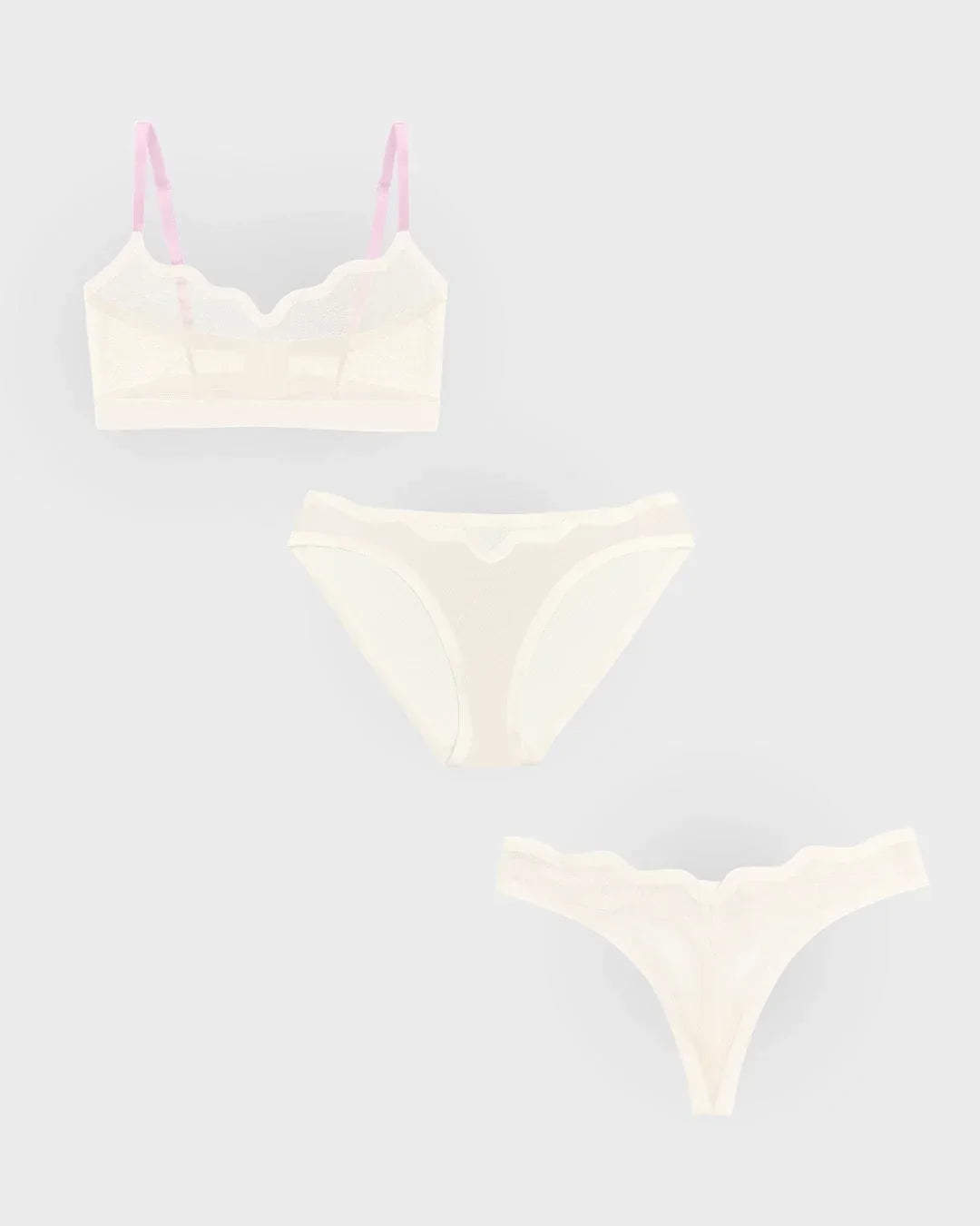 Lucy Bra Marshmallow, Bikini, and Thong