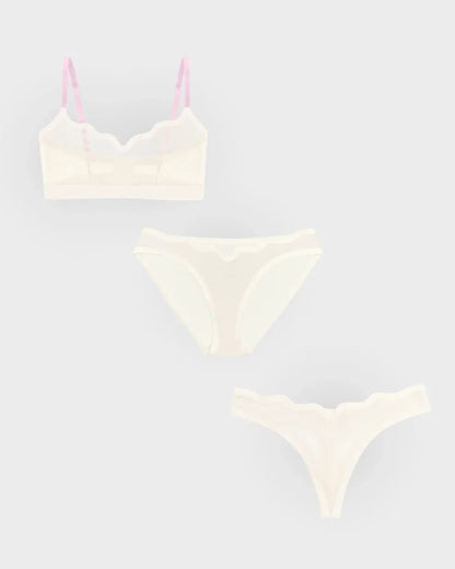 Lucy Bra Marshmallow, Bikini, and Thong