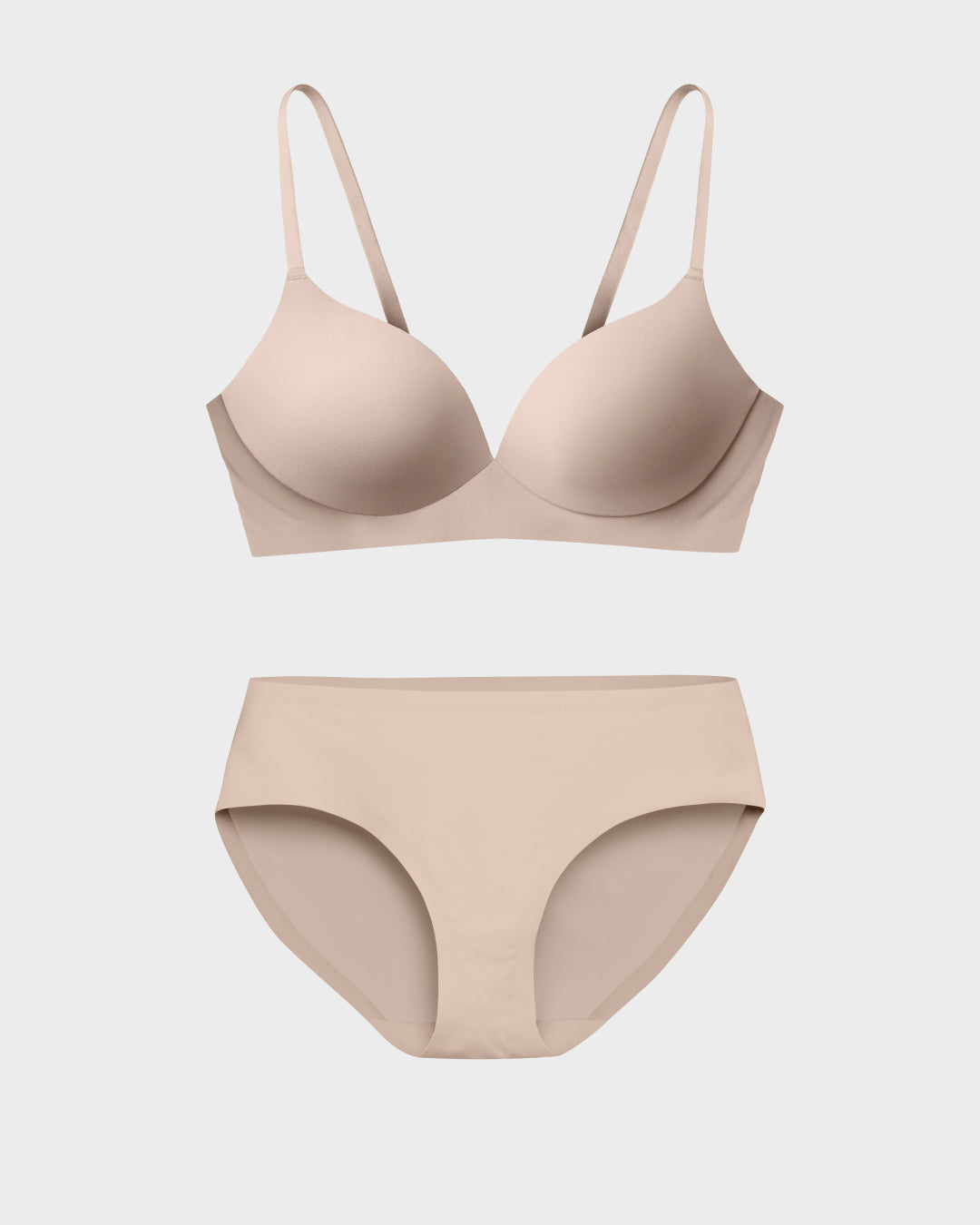 Nude Pain Free T-Shirt Bra and Brief Set