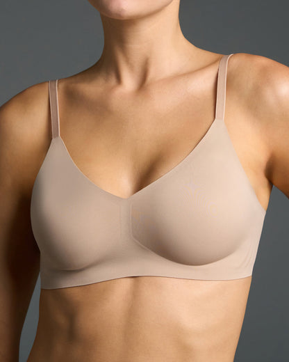 Nude Relief Bra and High-Waisted Set