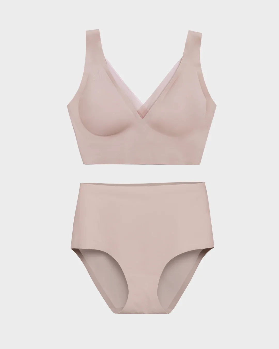 Nude Smoothing Bra and Highwaisted Set