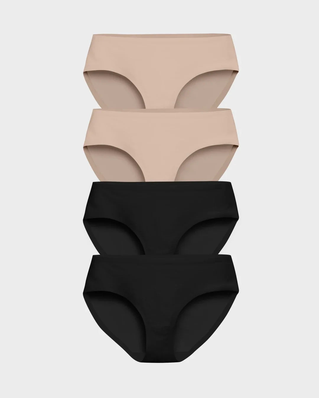 Nude and Black Brief 4-Pack