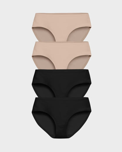 Nude and Black Brief 4-Pack