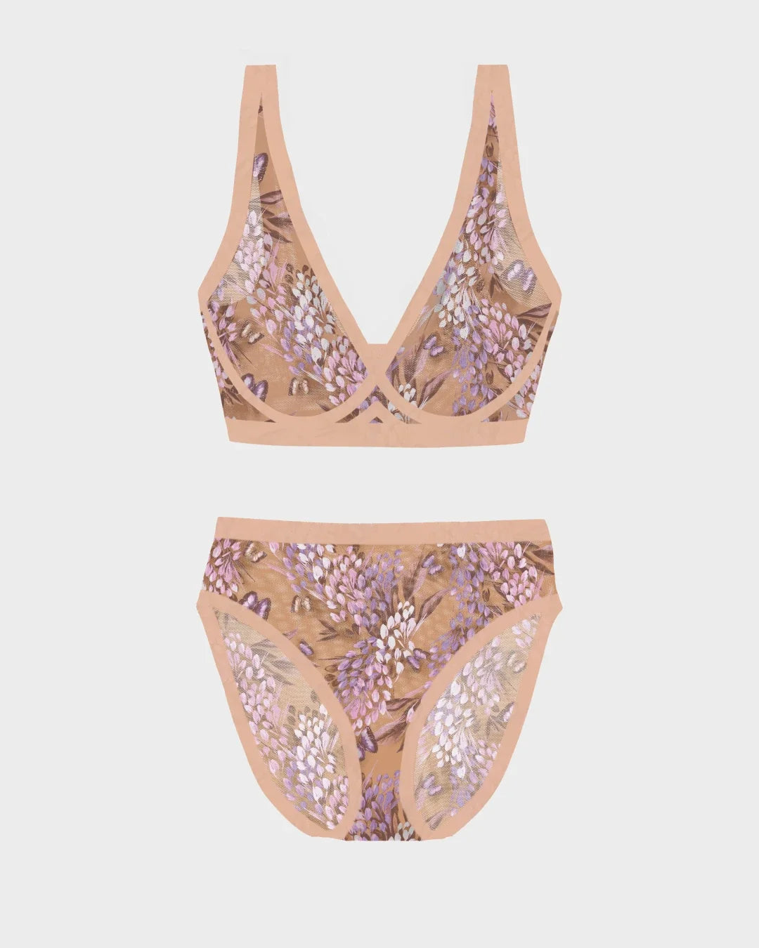Parisian Sheer Bralette and High-Cut Set