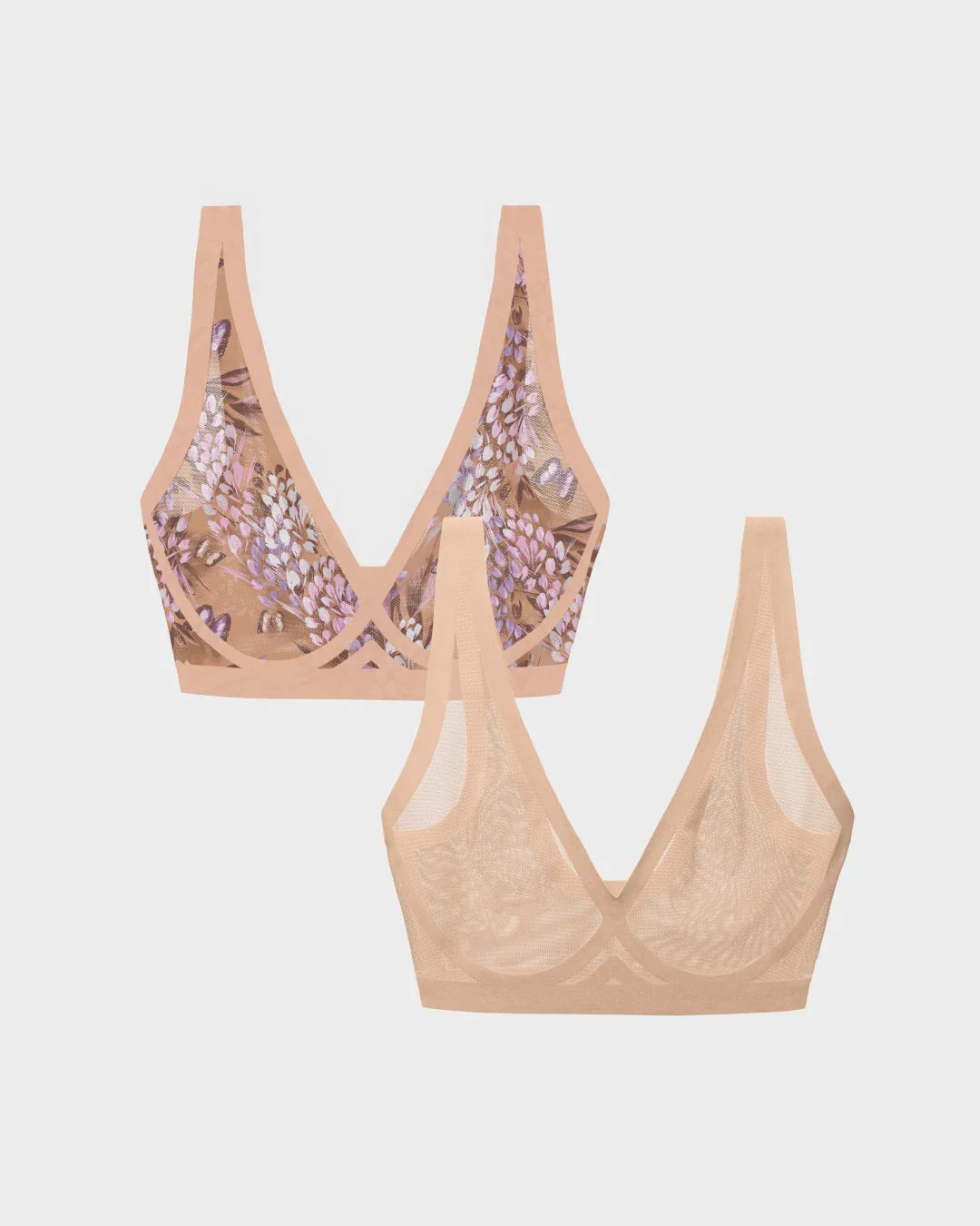 Parisian and Champagne Sheer Bralette Bundle