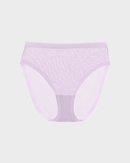 Pastel Lilac Sheer High Cut