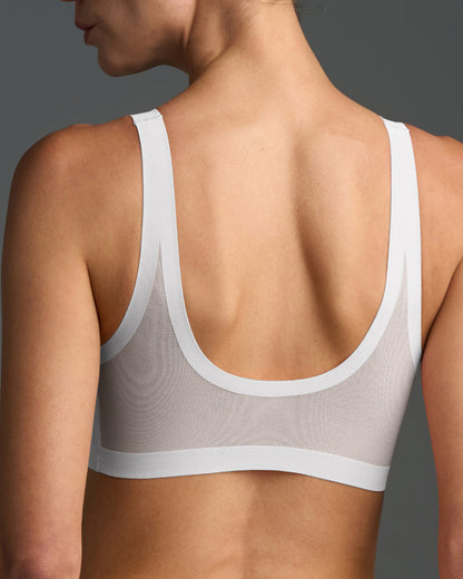 Pearl Sheer Bralette and High-Cut Set