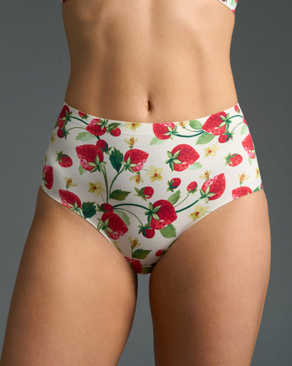 Strawberry Patch High Waisted
